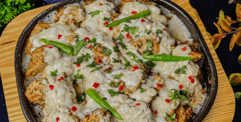 Creamy Malai Tikka Sizzler